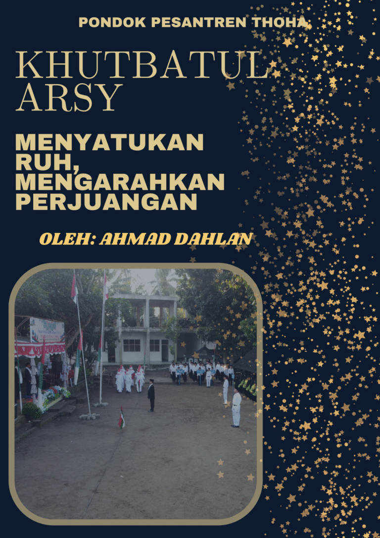 Poster Malam Senior Gaya Biru Emas Putih Tua