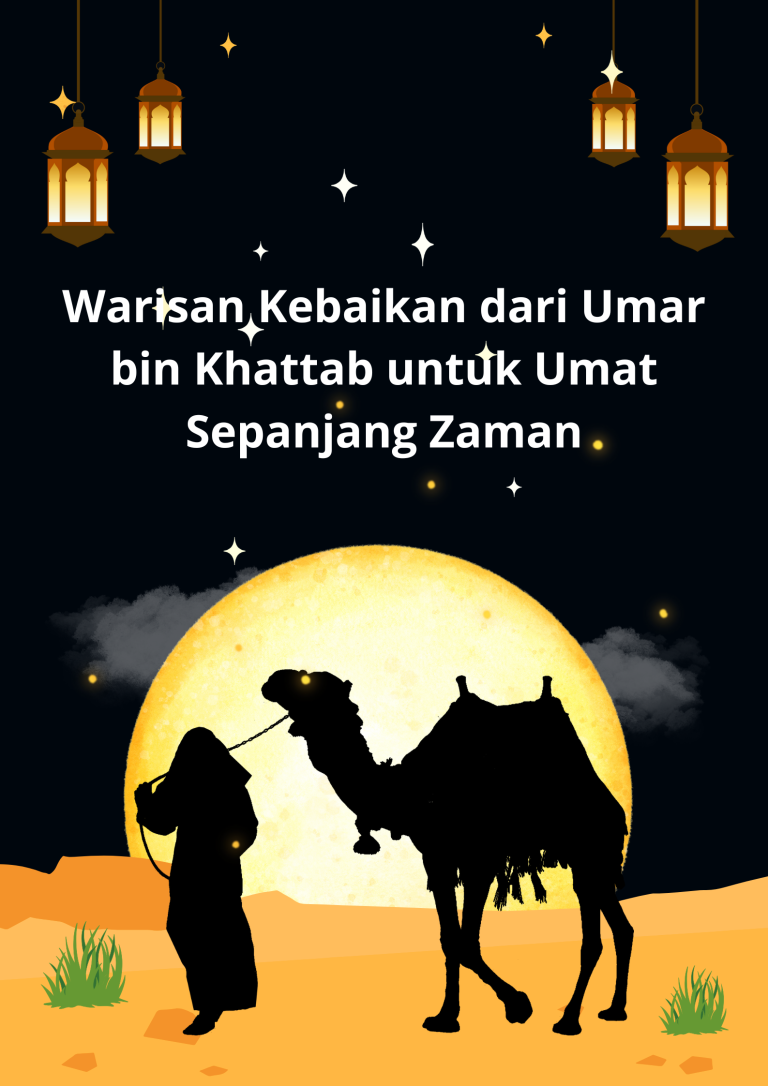 Biru Krem Ilustrasi Maulid Nabi Poster